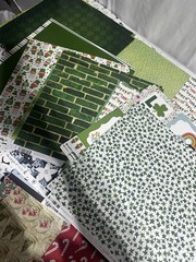 ⭐️300pc Scrapbook Paper Lot MFT My Favorite Things Stamps Dies Christmas St Pat