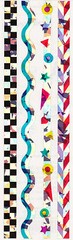 Mrs. Grossman’s Stickers – Sparkle Lines – Wavy, Shapes, Checkered – 3 Strips