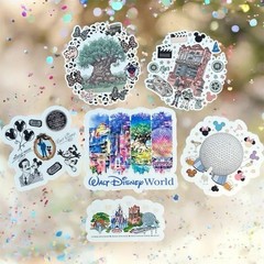 Sticker Pack |Disney World|Epcot|Hollywood Studios|Magic Animal Kingdom| Style 2