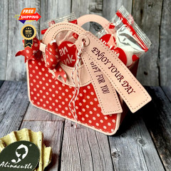 Alinacutle 1set Tote Bag Gift Box Dies Lady Purse