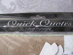 Quick Quotes 12×12 Page Kit 2 Page Layout Paper, Chipboard, Photo Corners NIP
