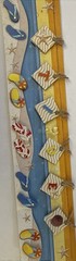 TIDE Dimensional Border Embellishment(1pc)Beach•Water •Flip-Flops•Card Making•