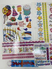 NRN Designs Sticker Sheets Lot of 14 Vintage Travel Cheer Family Birthday Girls