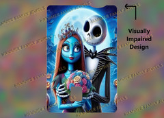 Nightmare Before Christmas Fan Art Credit Card Decal Visually Impaired Design