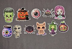 Spooky Halloween Sticker Pack – 36 Stickers