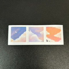 Polaroid Sky Cloud Stickers – 3 Aesthetic Kawaii Japanese Photo Designs