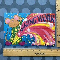 Vintage 90s Y2K Carson Dellosa Star Mouse Awards Stationery Sheets & Sticker Lot