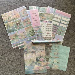 Simply Gilded Lily‘s Pond deluxe Sticker Kit Planner and pen Journaling