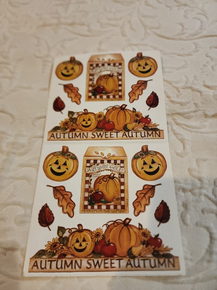 *New* Lot of 2 Sheets- Joy Marie Autumn Sweet Autumn Stickers – 13694