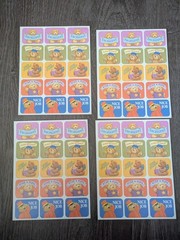 Lot of 30+ Sheets Vintage 80s And 90s Teacher Reward Stickers Teddy Bears Ribbon