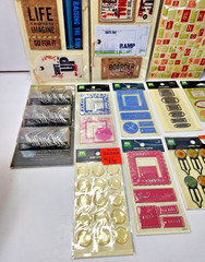 HUGE LOT NEW MAKING MEMORIES SCRAPBOOK PAPER CRAFT LOT 12 PACKS MIX MEDIA