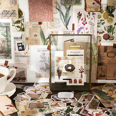 260 PCS Vintage Scrapbooking Supplies Aesthetic Journaling Kit,Large Collection