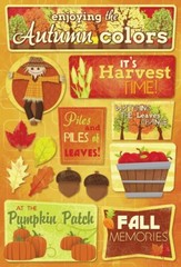 Scrapbooking Crafts KF Stickers Autumn Colors Apples Pumpkin Patch Fall Harvest