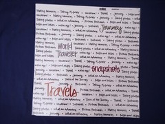 12″ x 12″ Travel Vacation Clear Transparency Overlay Sheet for Scrapbooking Z7