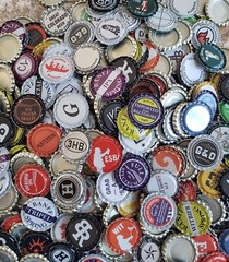 500 FLATTENED Beer Bottle Caps Craft Crown Caps Flat