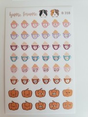 Happie Scrappie Planner Kit Notebook Journal Pin Stickers Vellum Paper Winter