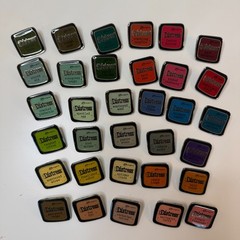 Lot of Tim Holtz Ranger Ink Enamel Pins – 33!