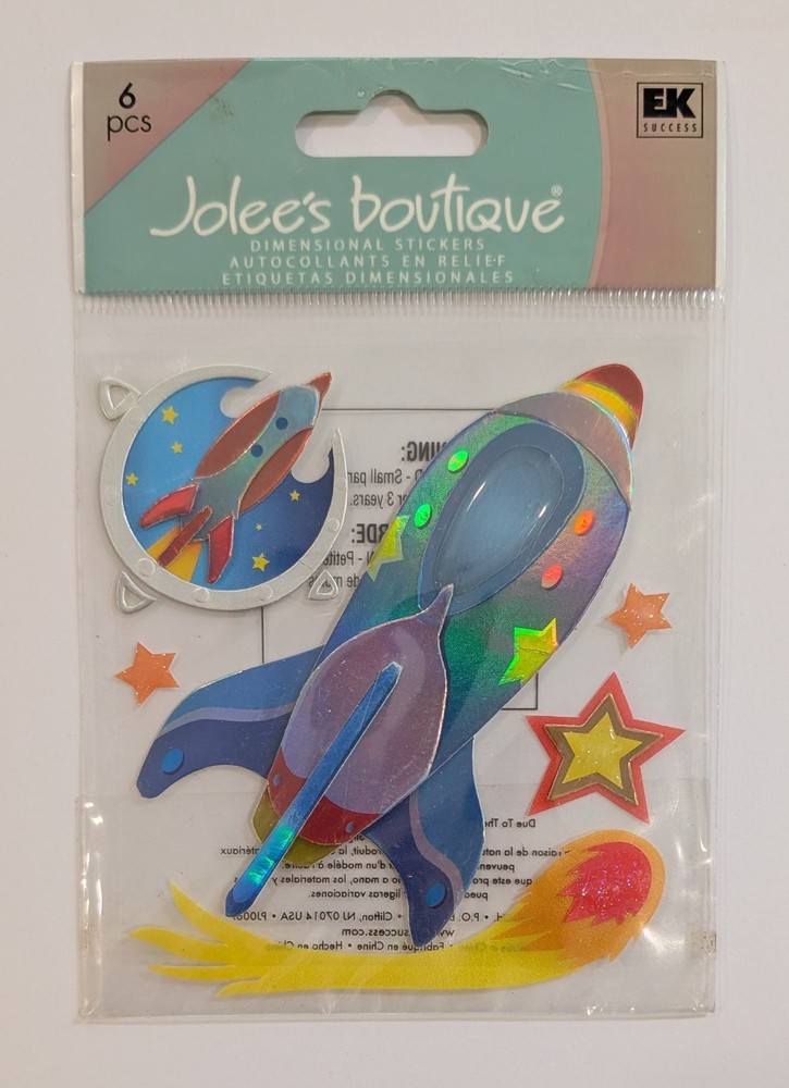 Jolee’s Space Ships Rockets Outer Space Astronauts Scrapbooking Stickers