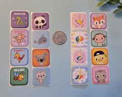 16 TODDLER STICKERS/STICKERS FOR KIDS/REWARD STICKERS/KIDS STICKERS LABELS SEALS