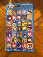 American Greetings Rugrats Stickers. Vintage 2002. New, Sealed. 2 Sheets