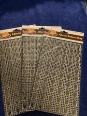 Adhesive Diamond Wraps Arts Crafts Fall Leaves Acorns 6 Sheets New Sealed