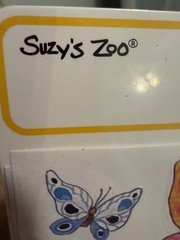 Vintage Sticker Lot 4 Packages Suzy’s Zoo, Halloween, Photo Humor Speech Bubbles