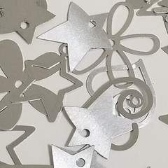 Lot Making Memories Silver Metal Tags Circle Flowers Hearts Stars Swirls -A