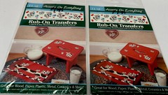 Accents On Everything COWS Rub On Transfers Country Critters Vintage (2)