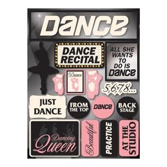 Scrapbooking Crafts Stickers CS 3D Just Dance Recital Studio Back Stage Ballet