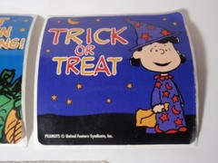 Oriental Trading Company Sandylion Peanuts Snoopy Halloween Stickers