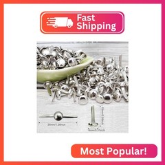 Bestartstore 200pcs 8x15mm Metal Brads Paper Fastener Brads Scrapbooking Card Ma