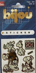 PRISMATIC 101 DALMATIANS Stickers(4pcs)Disney•Cartoon Character•Dog•Card Making•