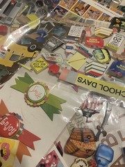 NEW LOT SCRAPBOOKING STICKERS , DIE CUTS , RUB ONS & TATTOOS. Roughly 40-50pcs