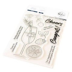 PINK FRESH – CLEAR ACRYLIC STAMPS – CHEERS