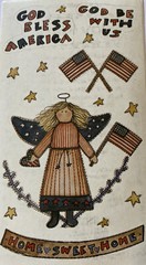 GOD BLESS AMERICA Sticker(2.5”x4.5”)Joy Marie•Colorbok•July 4th•Independence Day