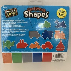 Darice Project Zone Transportation Cardstock Shapes 36ct
