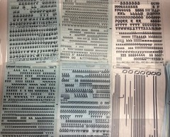 Letraset Letters Numbers Lot Of 85+ Sheets Many Fonts/Sizes + Chartpak Formatt