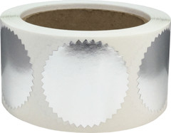 Envelope Seals Serrated Edge Color Labels | 2″ inch | 500 Pack | Pick One Color