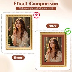 20 PCS Mixed Color Picture Mats 11×14 For 8×10 Photo White Core Bevel