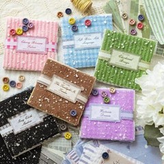 49Pcs Vintage Ephemera Pack Scrapbook Paper + Fabric + Buttons DIY Journal Album