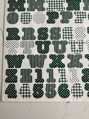 Making Memories Large Forest Green Upper/Lower Case ABC/123 Scrapbooking
