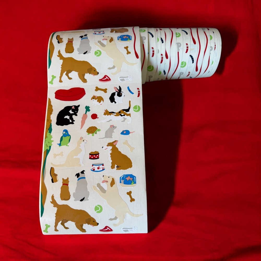 Mrs Grossman’s Vintage 2004 6×9” Sticker Roll Lot of 25 Sheets «Pets»