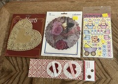 Assorted Scrapbooking 3D Borders, Stickers 17 Items Total