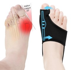 2Pcs Bunion Corrector Women Men Big Toe Separator Hammer Straightener w/ Grip