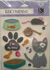 Dog or Cat Theme | K&Company | Dimensional Scrapbook Stickers