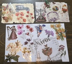 Junk Journal Kit Vintage Style Paper Stickers Tags Tickets Images Ephemera Craft