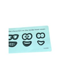 Vintage Funny Faces Sticker Sheet For Kids’ Crafting & Decorating 6″