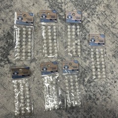 Crafter’s Closet | 7 x 27pc White Pearl Sparkling Gems For Crafts | 189 Total pc