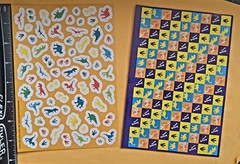 Dinosaurs Large Format Sticker Sheet. Lot Of 2
