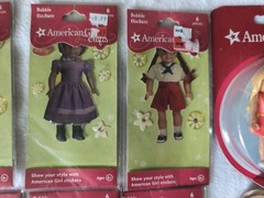 American Girl Bubble Stickers Sticker LotPack 8 And 3 Small Dolls And Lego Doll